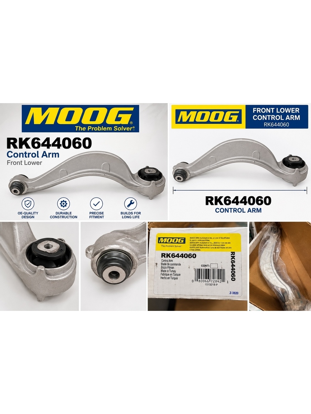 MOOG RK644060 Front Lower Forward Control Arm 2018-2020 Range Rover Velar RSerie